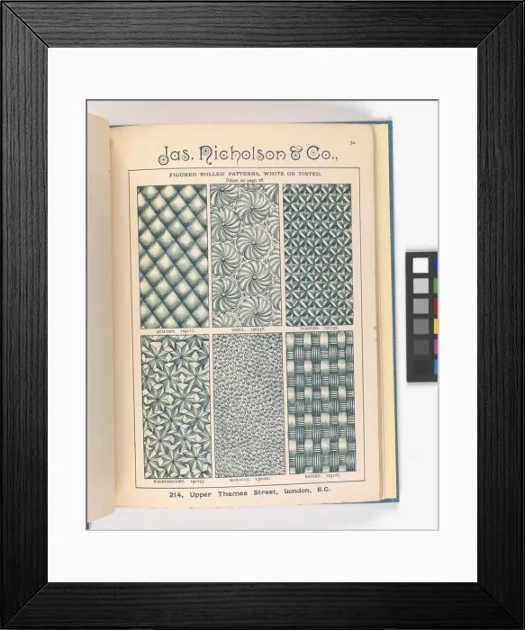 Framed Print : Page from Catalogue of Materials for House Painting and Gla Framed Print : Page from Catalogue of Materials for House Painting and Gla