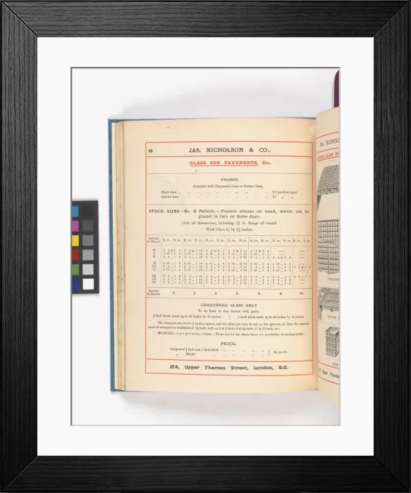 Framed Print : Page from Catalogue of Materials for House Painting and Gla Framed Print : Page from Catalogue of Materials for House Painting and Gla