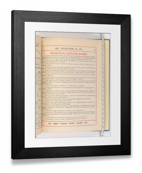 Framed Print : Page from Catalogue of Materials for House Painting and Gla Framed Print : Page from Catalogue of Materials for House Painting and Gla