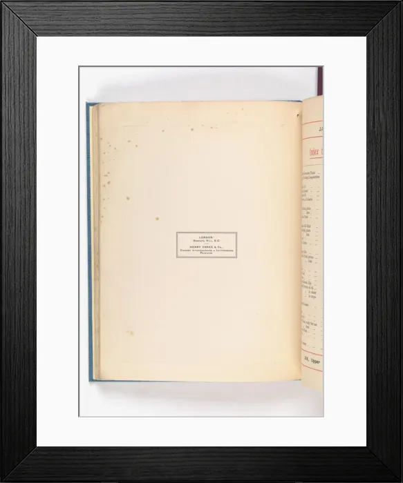 Framed Print : Page from Catalogue of Materials for House Painting and Gla Framed Print : Page from Catalogue of Materials for House Painting and Gla
