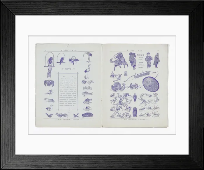 Framed Print : Catalogue published by M. Samuel & Co. for Christmas 1891