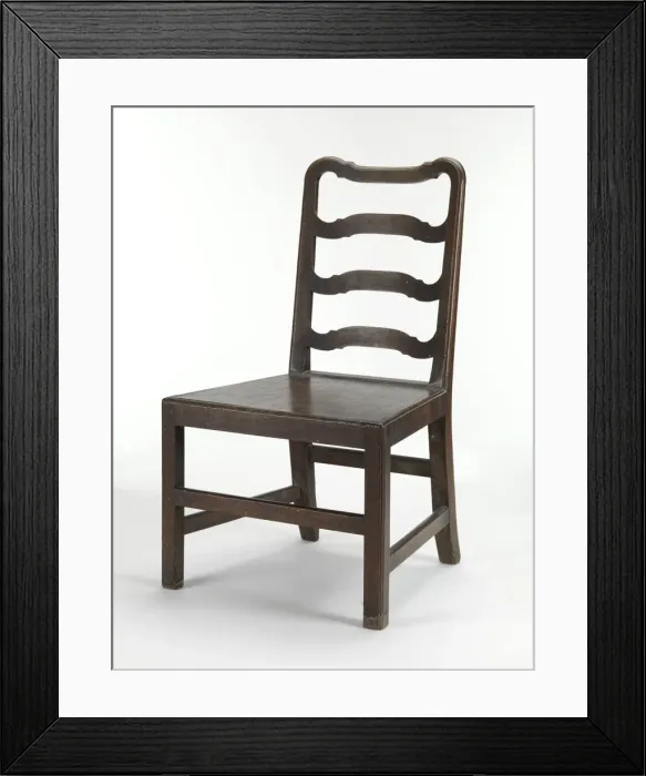 Framed Print : Ladder-back chair Framed Print : Ladder-back chair