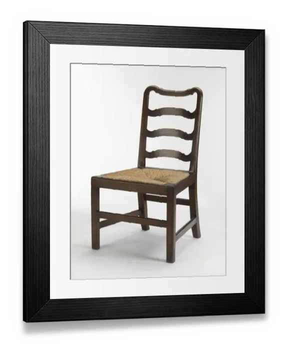 Framed Print : Ladder-back chair Framed Print : Ladder-back chair