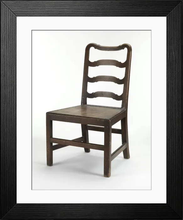 Framed Print : Ladder-back chair Framed Print : Ladder-back chair