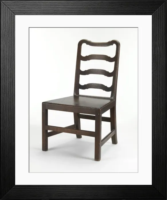 Framed Print : Ladder-back chair Framed Print : Ladder-back chair