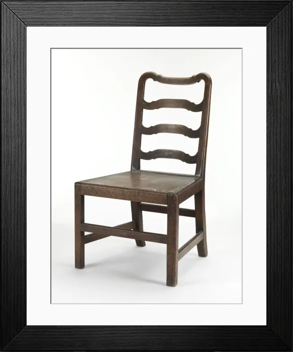 Framed Print : Ladder-back chair Framed Print : Ladder-back chair