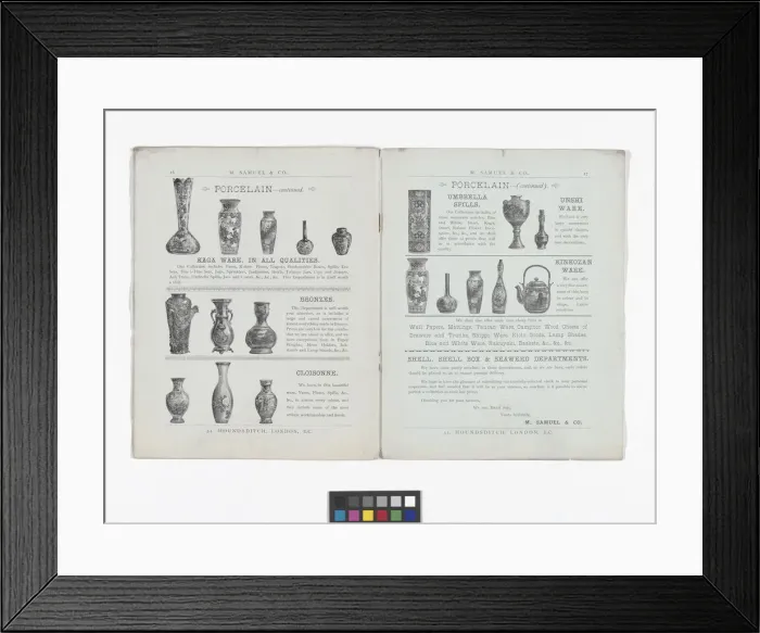 Framed Print : Pages from catalogue published by M. Samuel & Co Framed Print : Pages from catalogue published by M. Samuel & Co