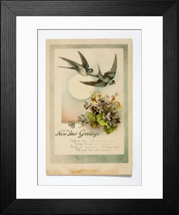 Framed Print : New Year card Framed Print : New Year card
