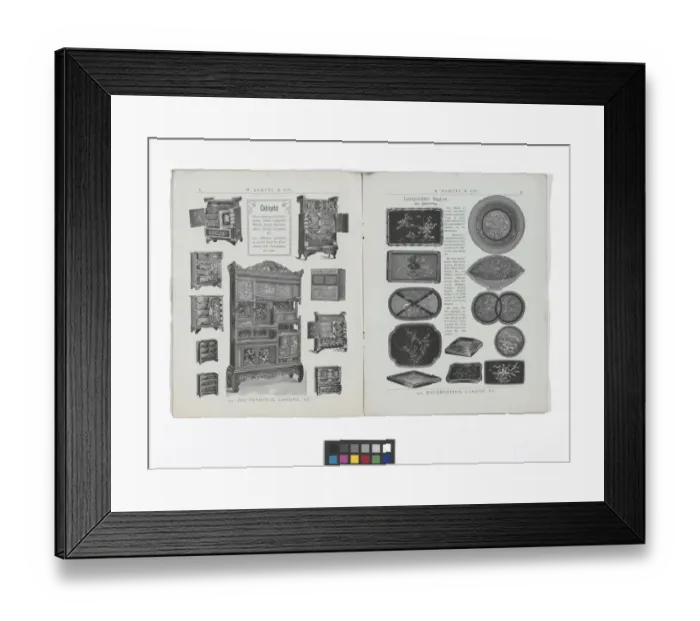 Framed Print : Pages from catalogue published by M. Samuel & Co Framed Print : Pages from catalogue published by M. Samuel & Co