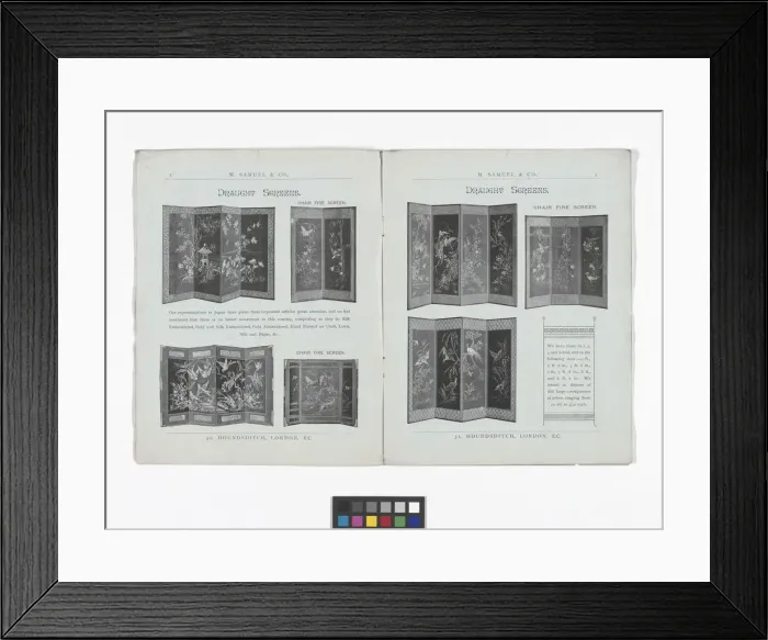 Framed Print : Pages from catalogue published by M. Samuel & Co Framed Print : Pages from catalogue published by M. Samuel & Co