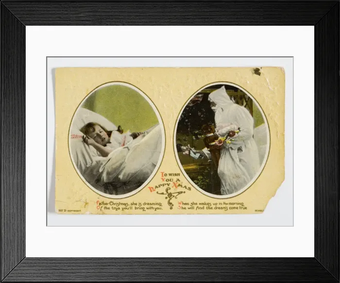 Framed Print : Christmas postcard Framed Print : Christmas postcard