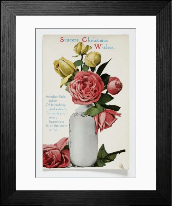 Framed Print : Christmas postcard Framed Print : Christmas postcard