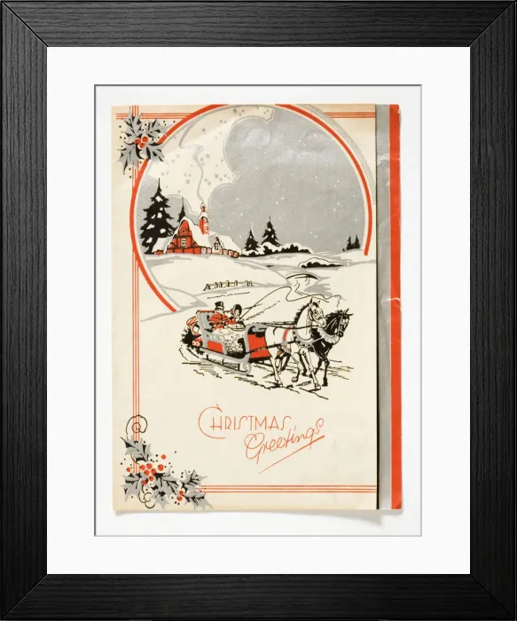 Framed Print : Christmas card Framed Print : Christmas card