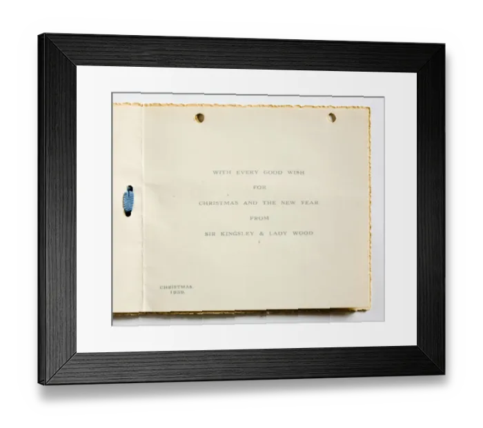 Framed Print : Christmas card, inside Framed Print : Christmas card, inside