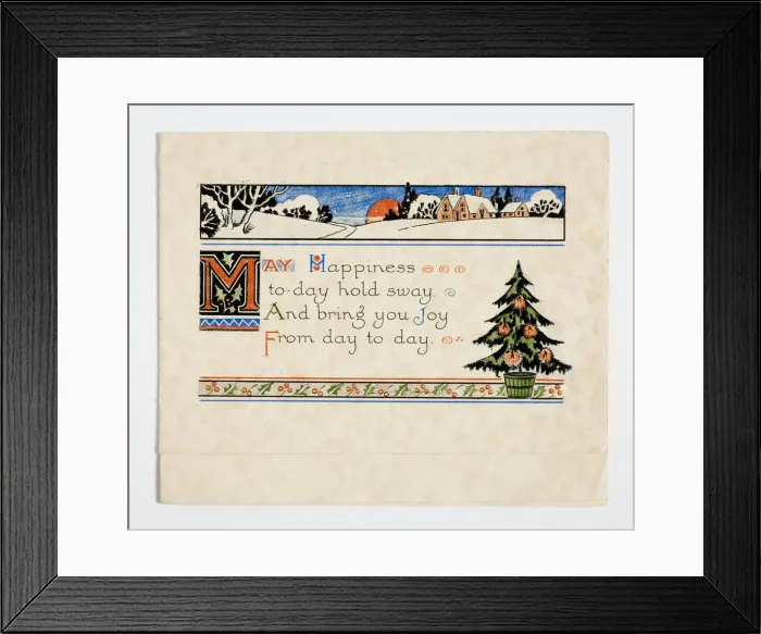 Framed Print : Christmas card Framed Print : Christmas card
