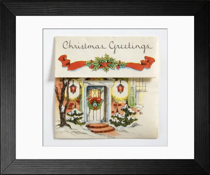 Framed Print : Christmas card Framed Print : Christmas card