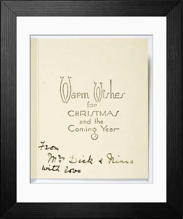 Framed Print : Christmas card, inside Framed Print : Christmas card, inside