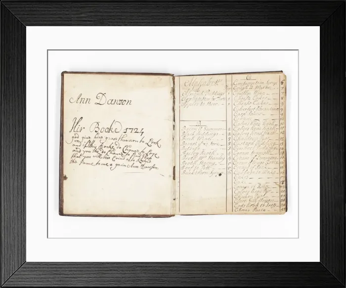 Framed Print : Cookery book Framed Print : Cookery book