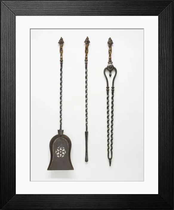 Framed Print : Set of fire tools Framed Print : Set of fire tools