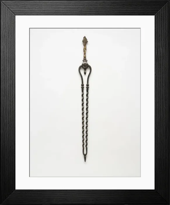 Framed Print : Fire tongs Framed Print : Fire tongs
