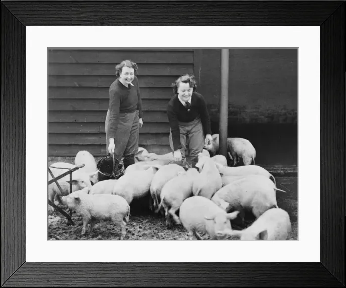 Framed Print : Land Girls WWII Framed Print : Land Girls WWII