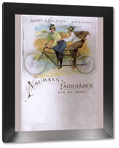 Naumanns Tandem Bicycle - Advertising postcard