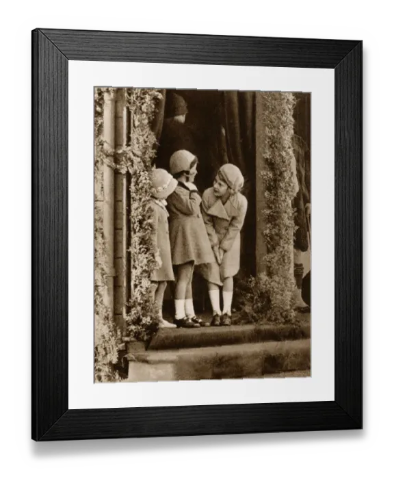 Framed Print : Princess Elizabeth & Margaret & cousin Margaret Elphinstone Framed Print : Princess Elizabeth & Margaret & cousin Margaret Elphinstone