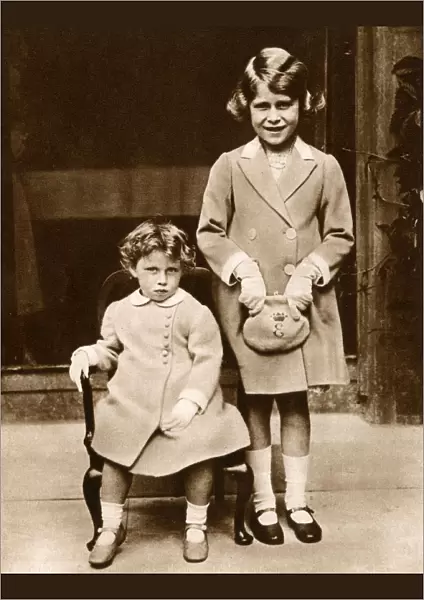 Princesses Elizabeth and Margaret - 1933