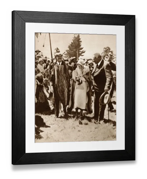 Framed Print : Duke and Duchess of York - Rotorua District - Apirana Ngata Framed Print : Duke and Duchess of York - Rotorua District - Apirana Ngata