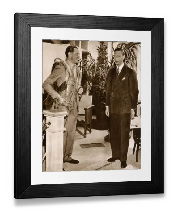 Framed Print : Albert, Duke of York with Parachutist John Tranum Framed Print : Albert, Duke of York with Parachutist John Tranum
