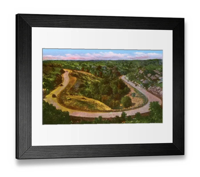 Framed Print : State of Oklahoma, USA - Horse Shoe Curve Arbuckle Mountains Framed Print : State of Oklahoma, USA - Horse Shoe Curve Arbuckle Mountains