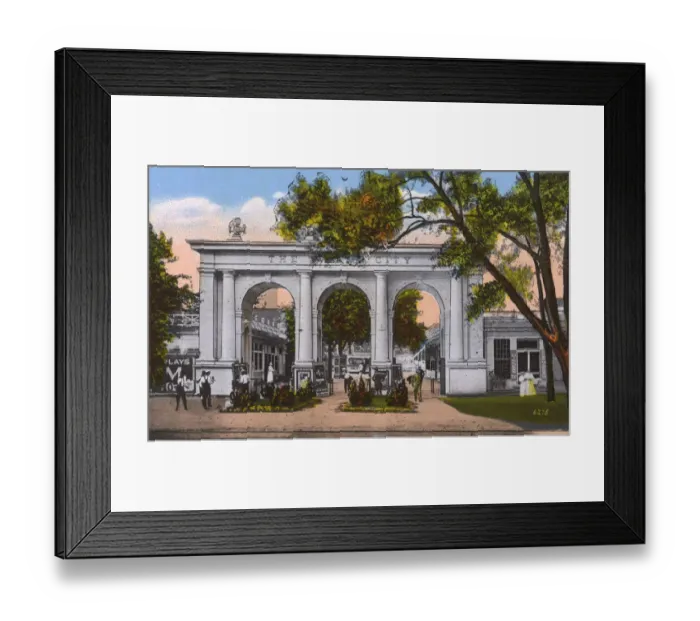 Framed Print : New Haven, Connecticut, USA - Entrance to White City Framed Print : New Haven, Connecticut, USA - Entrance to White City