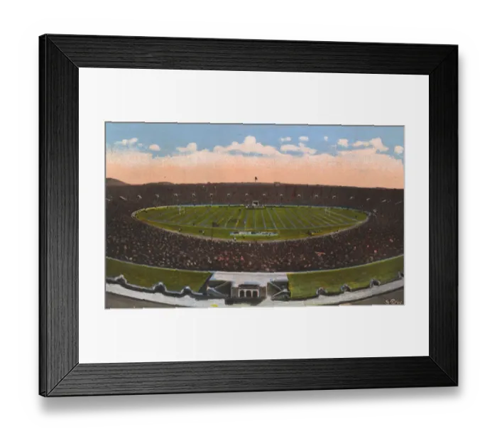 Framed Print : New Haven, Connecticut, USA - Football game at the Yale Bowl Framed Print : New Haven, Connecticut, USA - Football game at the Yale Bowl