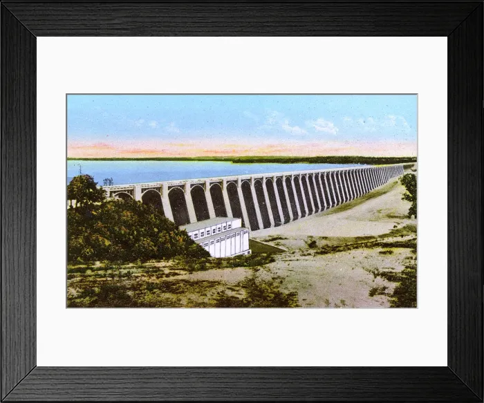 Framed Print : State of Oklahoma, USA - Grand River Dam and Lake Framed Print : State of Oklahoma, USA - Grand River Dam and Lake