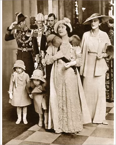 Royals leaving St. Pauls - Silver Jubilee of King George V
