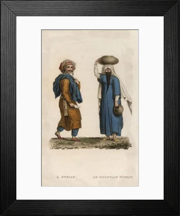 Framed Print : A man from Syria and an Egyptian Woman Framed Print : A man from Syria and an Egyptian Woman