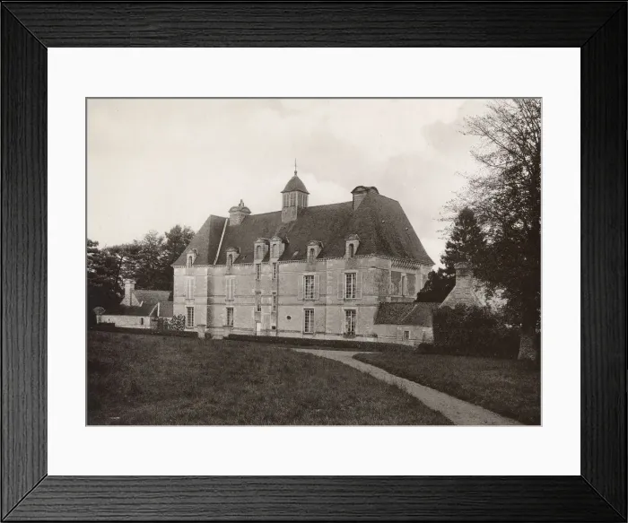 Framed Print : Chateau d Equay, France - Rear View of the building