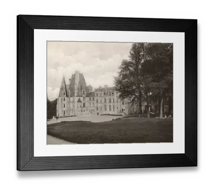 Framed Print : Chateau de Fontaine-Henry, France Framed Print : Chateau de Fontaine-Henry, France