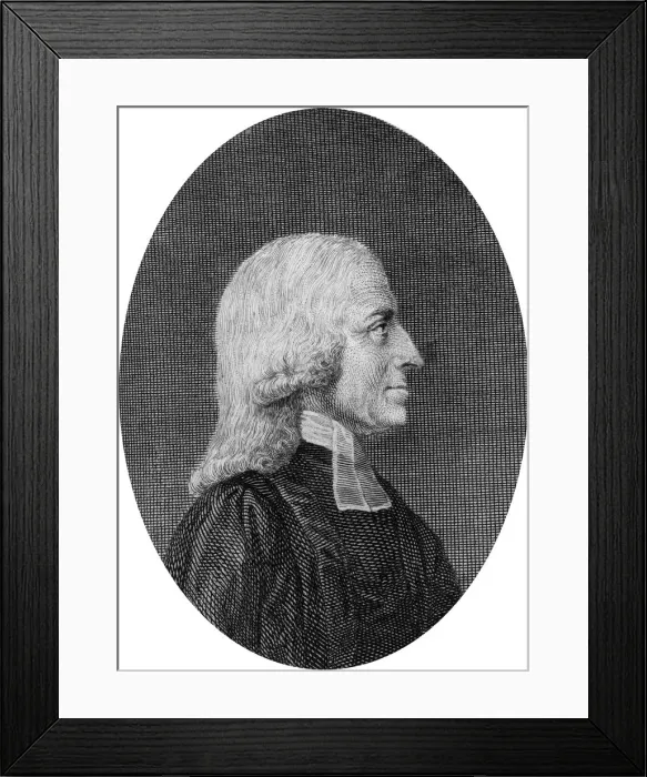 Framed Print : John Wesley - British clergyman and theologian Framed Print : John Wesley - British clergyman and theologian