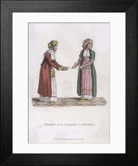 Framed Print : Women of the Island of Andros Framed Print : Women of the Island of Andros
