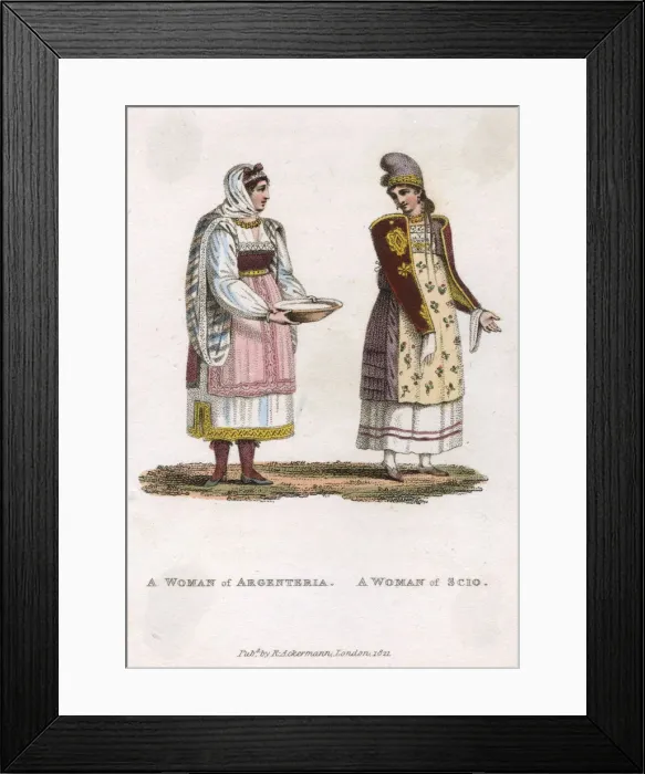 Framed Print : Women from Argenteria and Scio Framed Print : Women from Argenteria and Scio