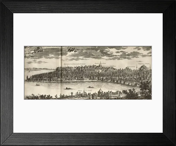 Framed Print : Seraglio Hill from Galata - Istanbul, Turkey Framed Print : Seraglio Hill from Galata - Istanbul, Turkey