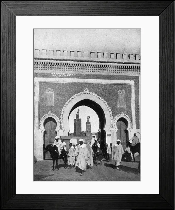 Framed Print : Bou Jeloud Gate, Fez, Morocco Framed Print : Bou Jeloud Gate, Fez, Morocco