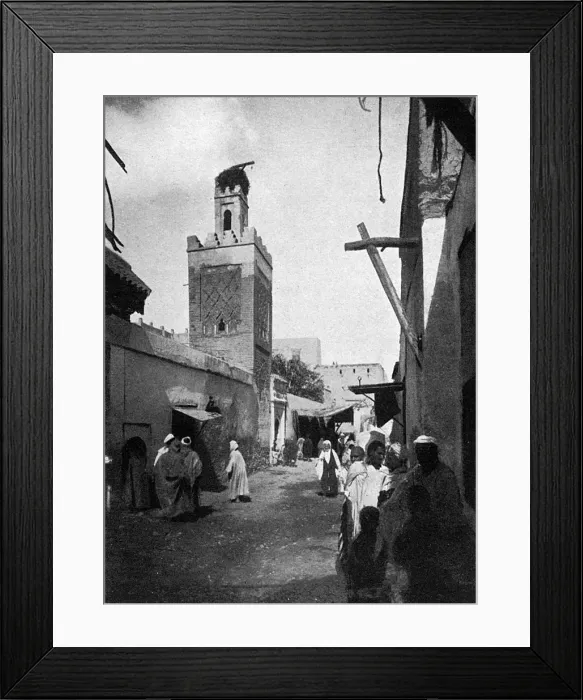 Framed Print : Street Scene, Marrakech, Morocco Framed Print : Street Scene, Marrakech, Morocco
