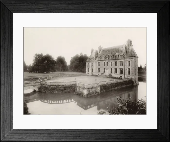 Framed Print : France - Chateau de Missy - The Courtyard Framed Print : France - Chateau de Missy - The Courtyard