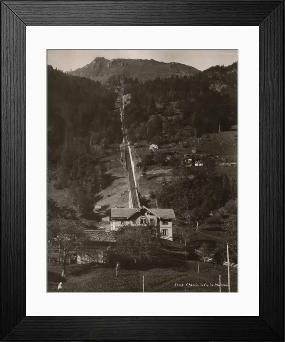 Framed Print : Murren Mountain Funicular Railway - Switzerland Framed Print : Murren Mountain Funicular Railway - Switzerland
