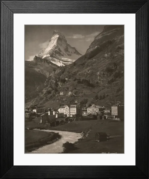 Framed Print : Zermatt, Valais canton, Switzerland - View toward Matterhorn Framed Print : Zermatt, Valais canton, Switzerland - View toward Matterhorn