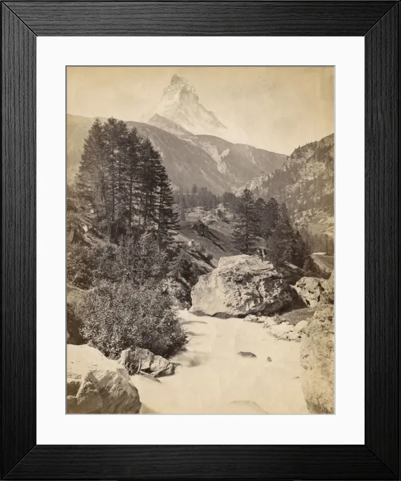 Framed Print : Landscape around Zermatt, Switzerland - and Matterhorn Framed Print : Landscape around Zermatt, Switzerland - and Matterhorn