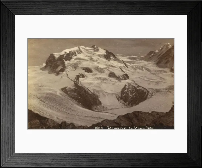 Framed Print : Gorner Glacier, Mont-Rose - Switzerland - Mountaineer Framed Print : Gorner Glacier, Mont-Rose - Switzerland - Mountaineer