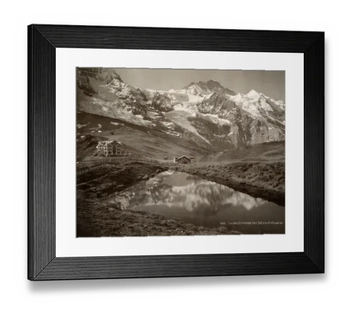 Framed Print : The Kleine Scheidegg, Switzerland, Hotel Bellevue - Jungfrau Framed Print : The Kleine Scheidegg, Switzerland, Hotel Bellevue - Jungfrau